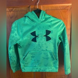 Under Armour Green Athletic Hoodie with Bold Logo, XS 🐝